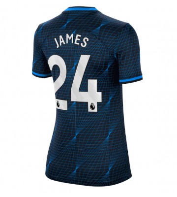 Chelsea Reece James #24 Koszulka Wyjazdowych Kobiety 2023-24 Krótki Rękaw